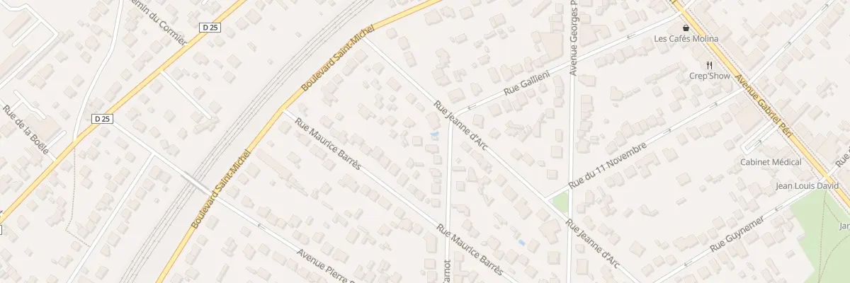 Plan du 4 Rue Carnot à Sainte-Geneviève-des-Bois