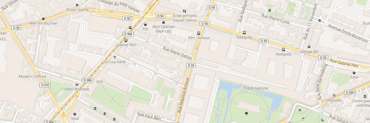 Plan du 50 Rue Maurice Arnoux à Montrouge