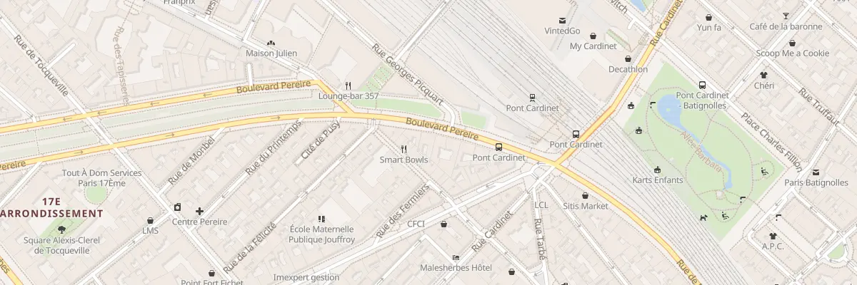Plan du 13 Bd Pereire à Paris 17e Arrondissement