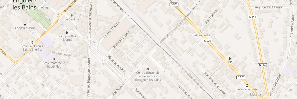 Plan du 8 Rue Pasteur à Enghien-les-Bains