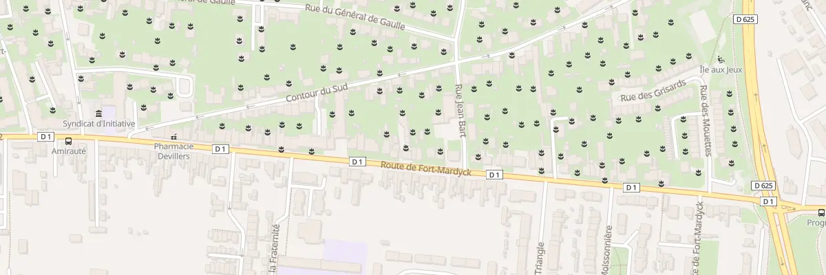Plan du 96 Rte de Fort Mardyck Fm à Dunkerque