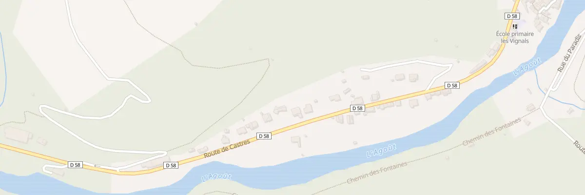 Plan du 22 Rte de Castres à Burlats