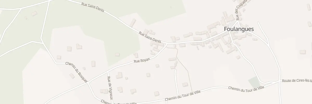 Plan du 2 Rue Royan à Foulangues