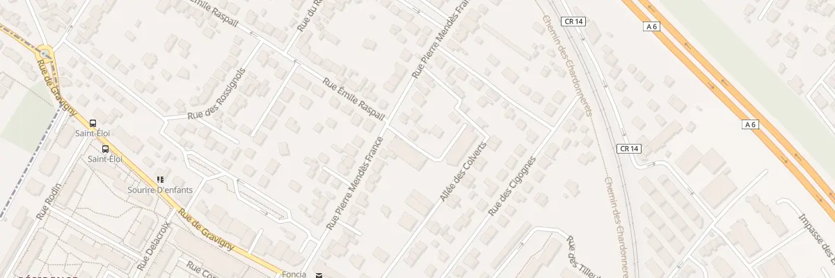 Plan du 45 Rue Pierre Mendés France à Chilly-Mazarin