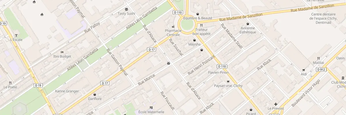 Plan du 30 Rue d’Alsace à Clichy