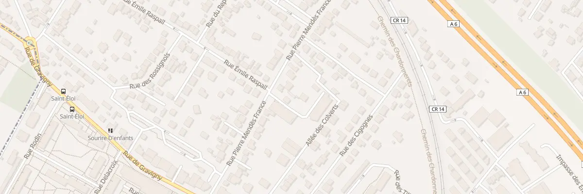 Plan du 43 Rue Pierre Mendés France à Chilly-Mazarin