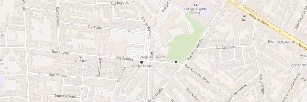 Plan du 91 Rue du Blamont à Amiens