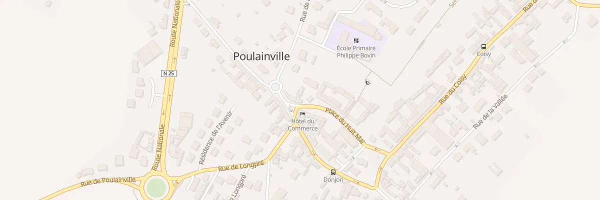 Plan du 2 Rue Irenee Deflesselle à Poulainville