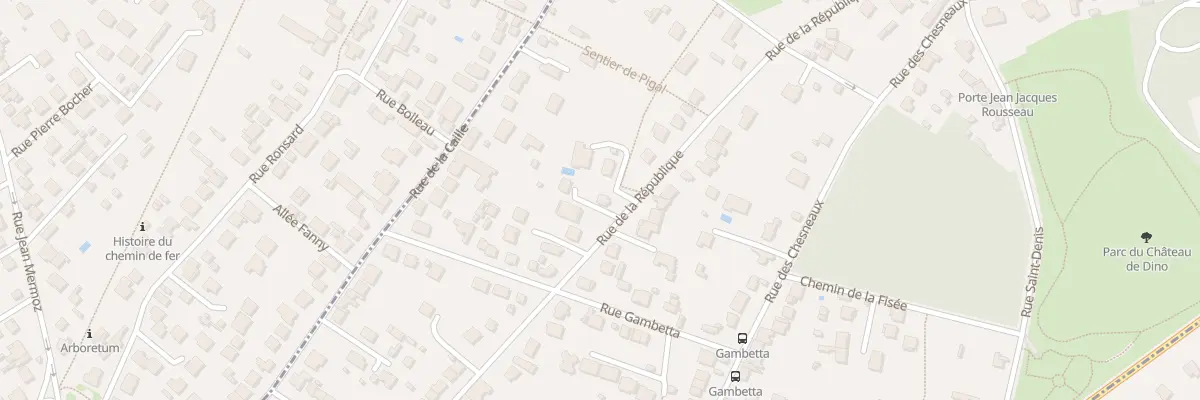 Plan du 34 Rue de la République à Montmorency