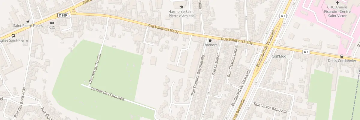 Plan du 130 Rue Valentin Haüy à Amiens