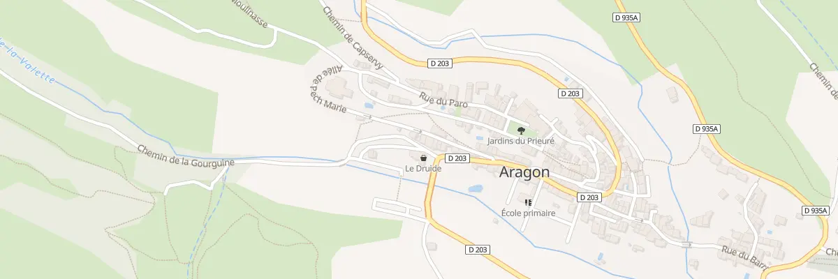 Plan du 5209 Che de la Gourguine à Aragon