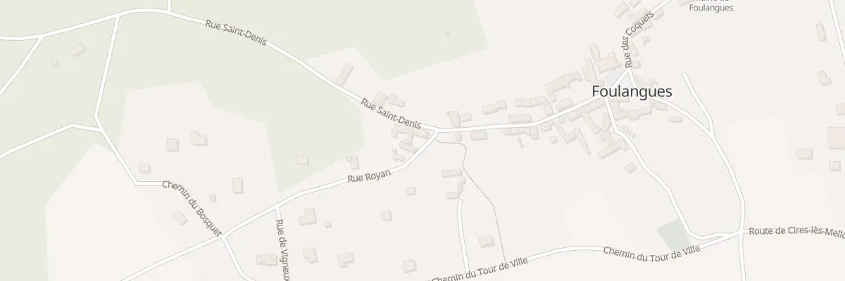Plan du 13 Rue St Denis à Foulangues