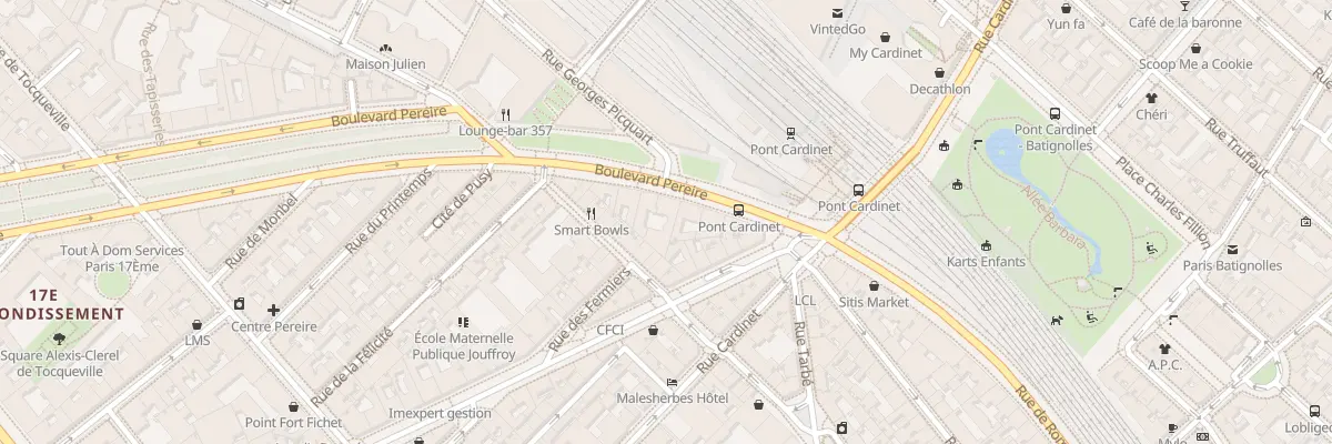 Plan du 9 Bd Pereire à Paris 17e Arrondissement
