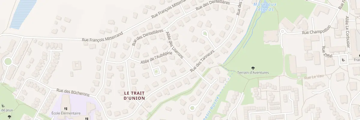 Plan du 2 All des Liserons à Bouffémont