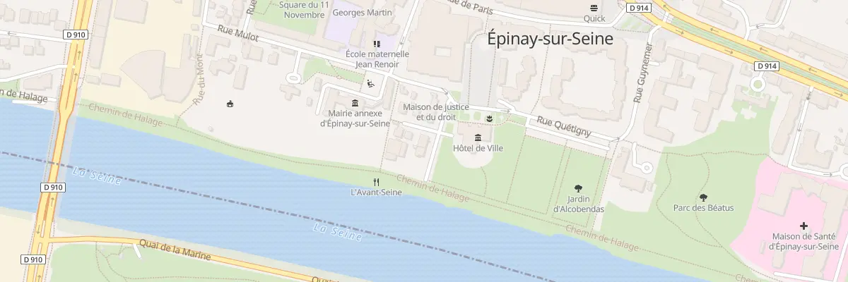 Plan du 7 Rue de la Terrasse à Épinay-sur-Seine