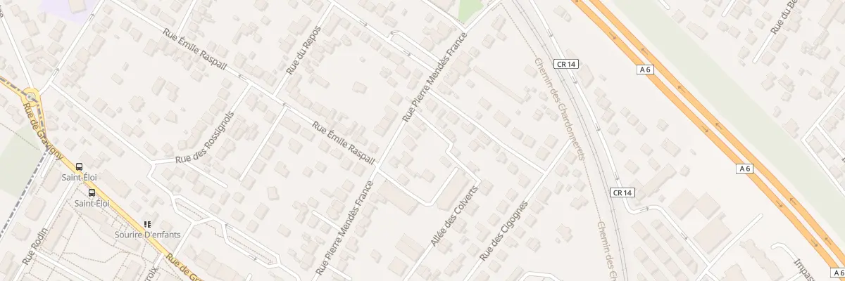 Plan du 39 Rue Pierre Mendés France à Chilly-Mazarin