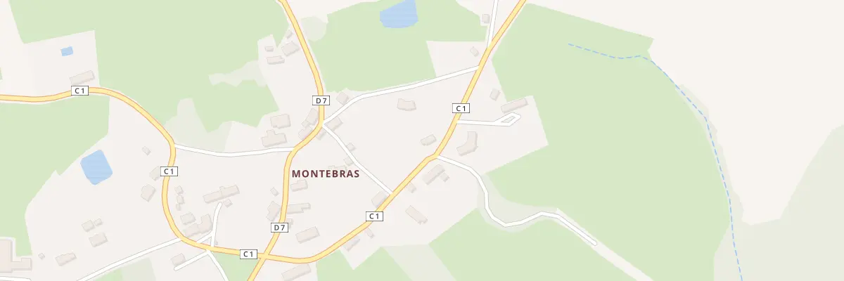 Plan du 36 Montebras à Soumans