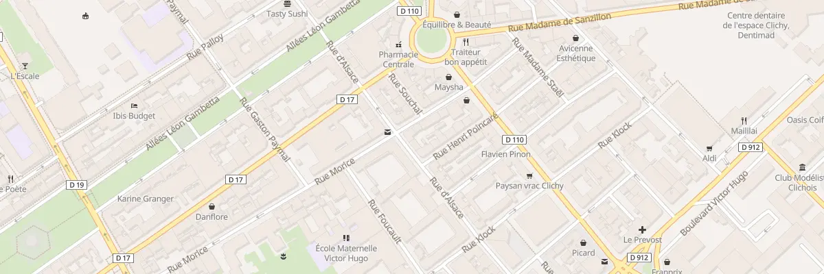 Plan du 28 Rue d’Alsace à Clichy