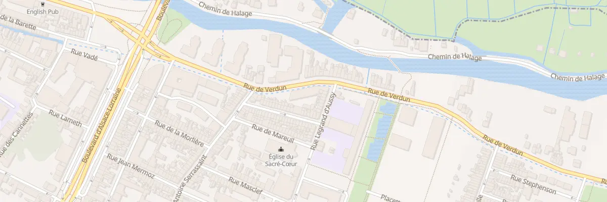 Plan du 90 Rue de Verdun à Amiens
