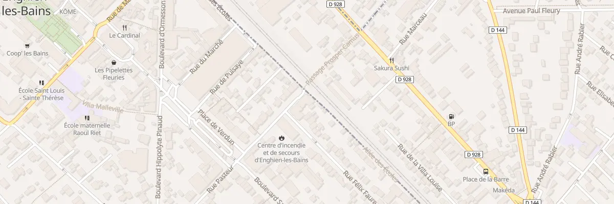 Plan du 1 Rue Pasteur à Enghien-les-Bains