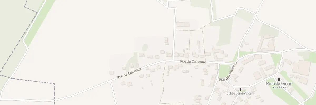 Plan du 222 Rue de Coiseaux au Plessier-sur-Bulles
