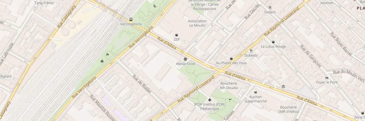 Plan du 223 Rue d’Alésia à Paris 14e Arrondissement