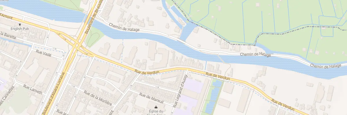Plan du 95 Rue de Verdun à Amiens