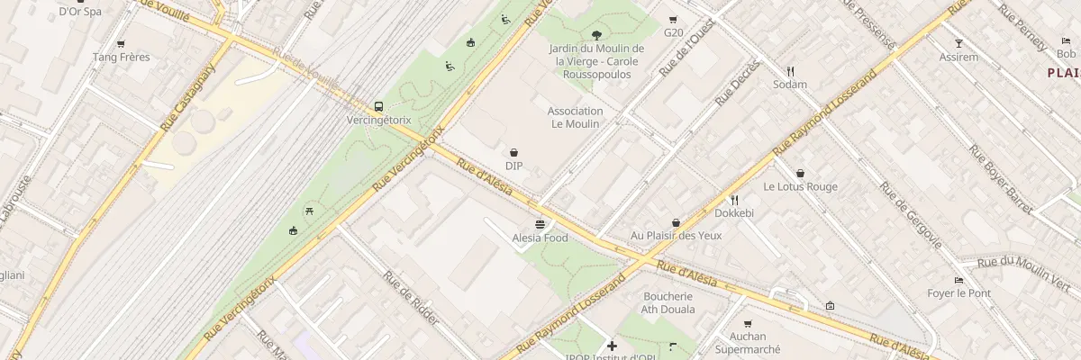 Plan du 182 Rue d’Alésia à Paris 14e Arrondissement