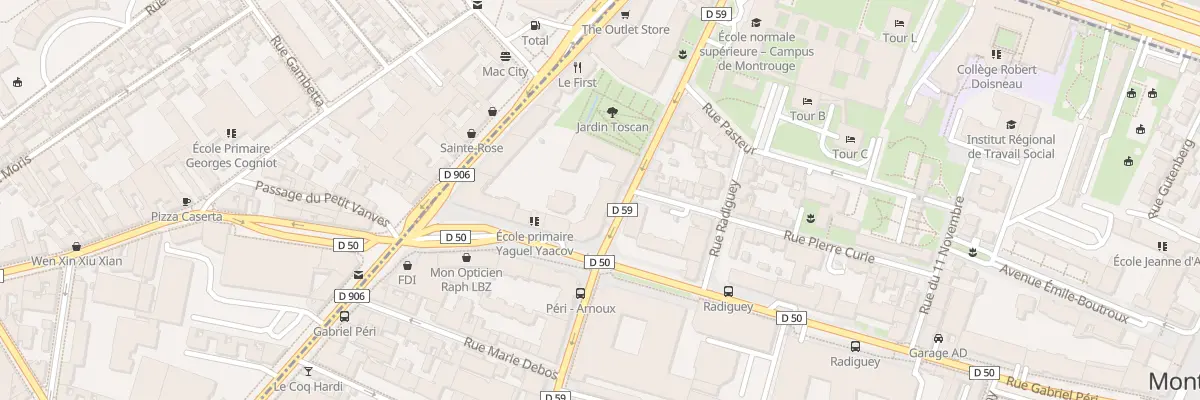 Plan du 34 Rue Maurice Arnoux à Montrouge