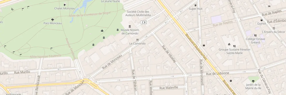 Plan du 62 Rue de Monceau à Paris 8e Arrondissement