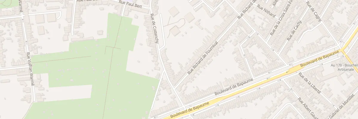 Plan du 128 Rue Richard de Fournival à Amiens