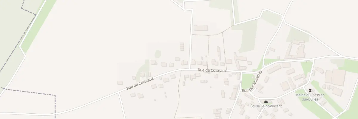 Plan du 216 Rue de Coiseaux au Plessier-sur-Bulles
