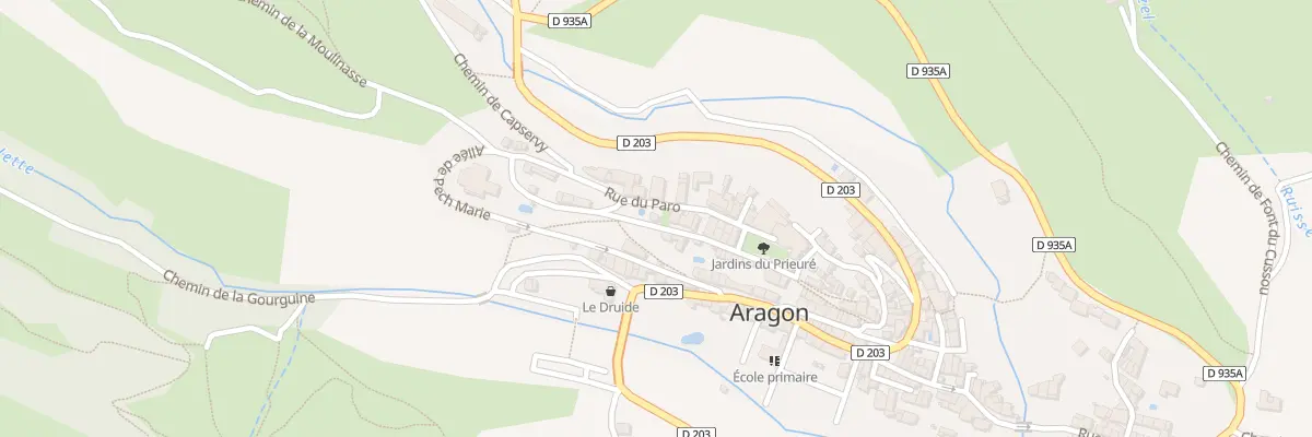 Plan du 5168 Le Village à Aragon