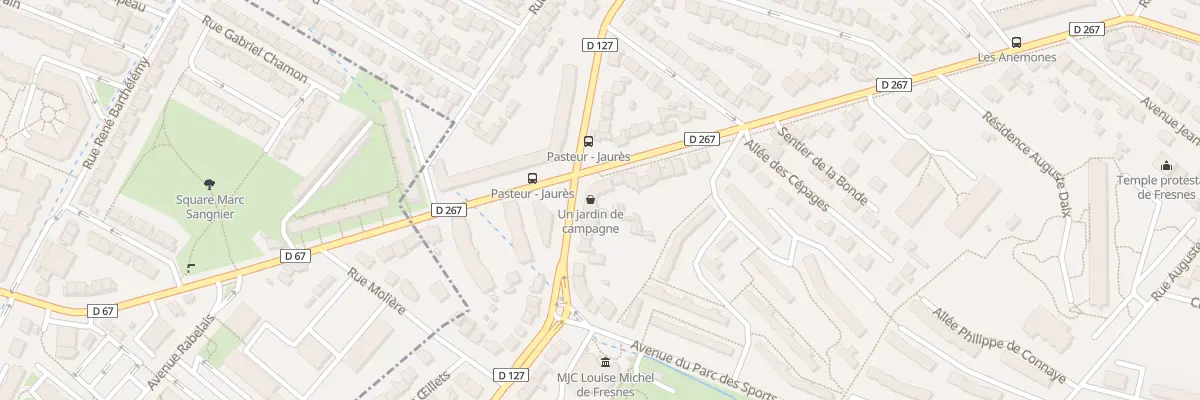 Plan du 89 Bd Jean Jaurès à Fresnes
