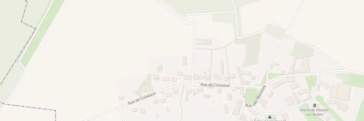 Plan du 62 Rue de Coiseaux au Plessier-sur-Bulles