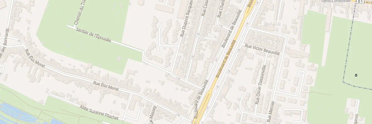 Plan du 11 Rue Cosserat à Amiens
