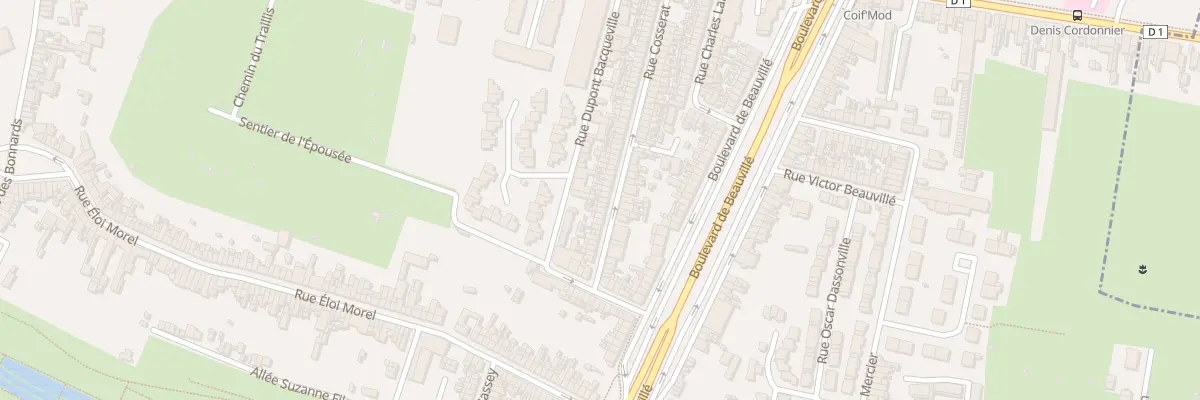 Plan du 21 Rue Cosserat à Amiens