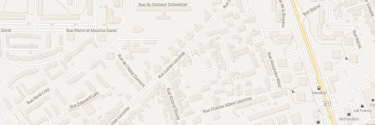 Plan du 222 Rue Lucien Lecointe à Amiens