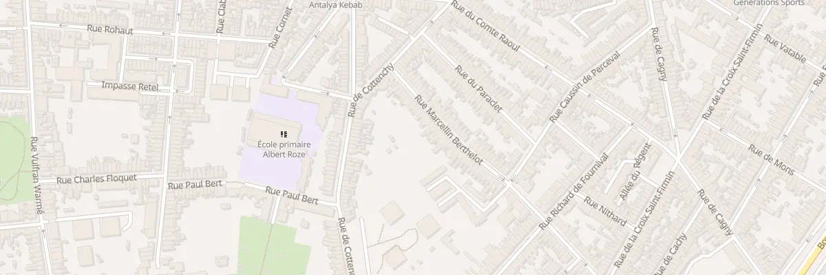 Plan du 24 Rue Marcellin Berthelot à Amiens