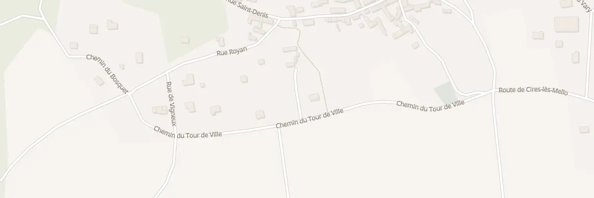 Plan du 4 Che du Tour de Ville à Foulangues
