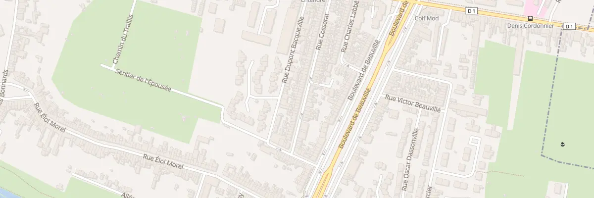 Plan du 29 Rue Cosserat à Amiens