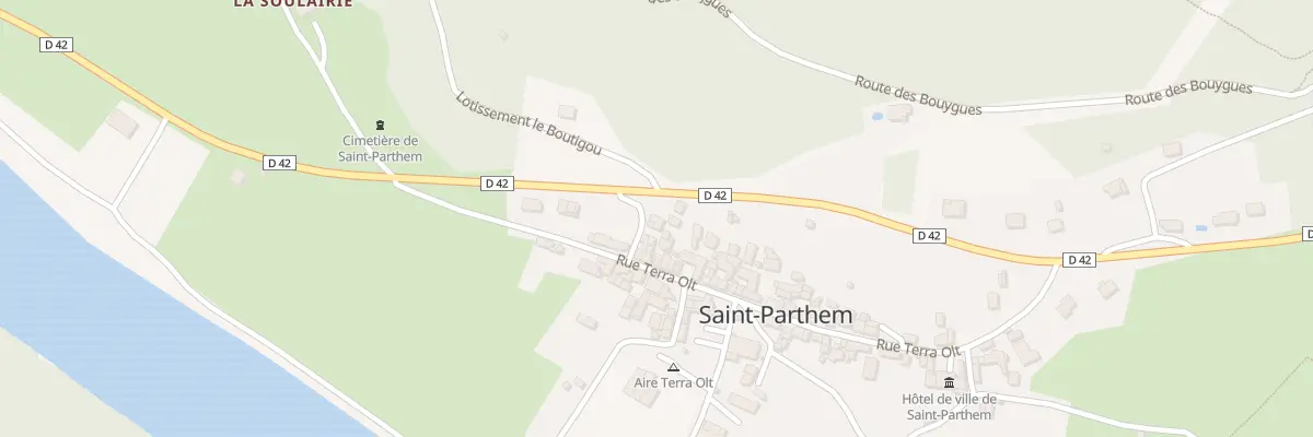 Plan du 5265 Saint Parthem à Saint-Parthem