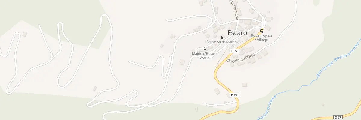 Plan de Vc au Village à Escaro