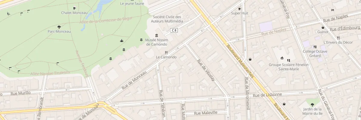 Plan du 64 Rue de Monceau à Paris 8e Arrondissement