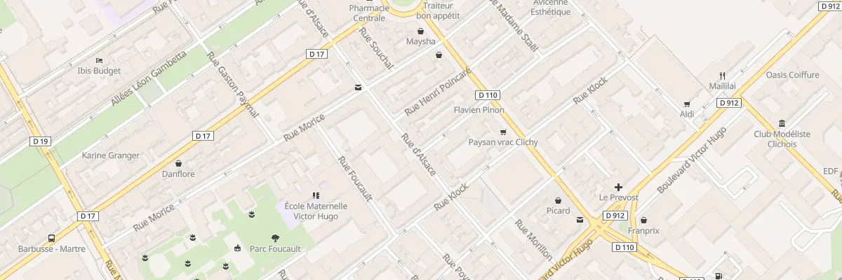 Plan du 18 Rue d’Alsace à Clichy