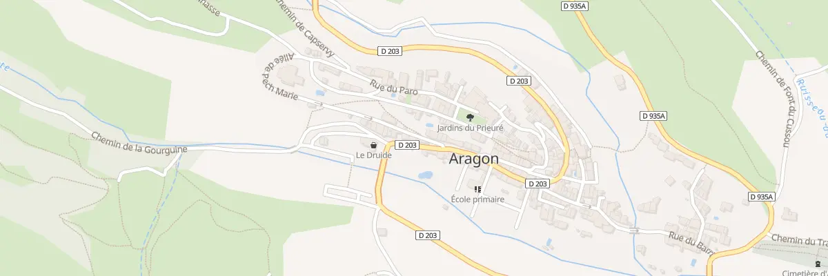 Plan du 113 Le Village à Aragon