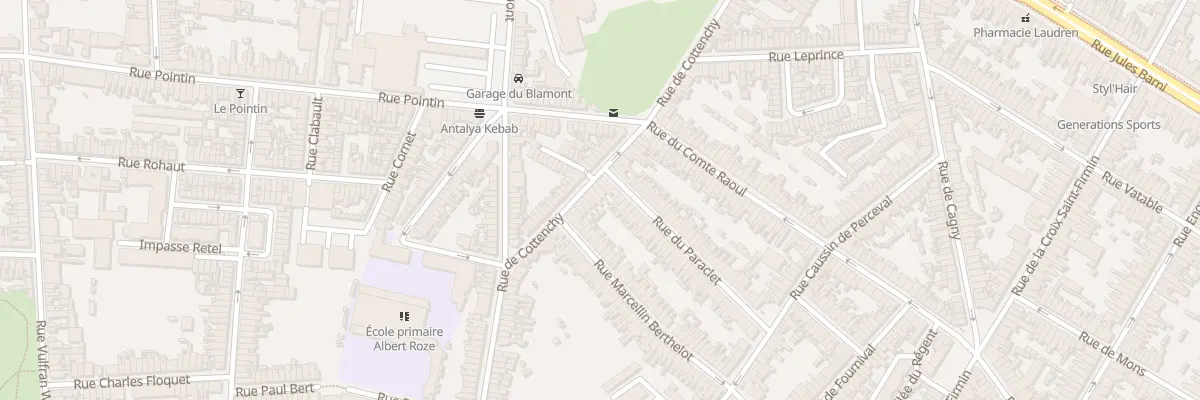 Plan du 85 Rue de Cottenchy à Amiens