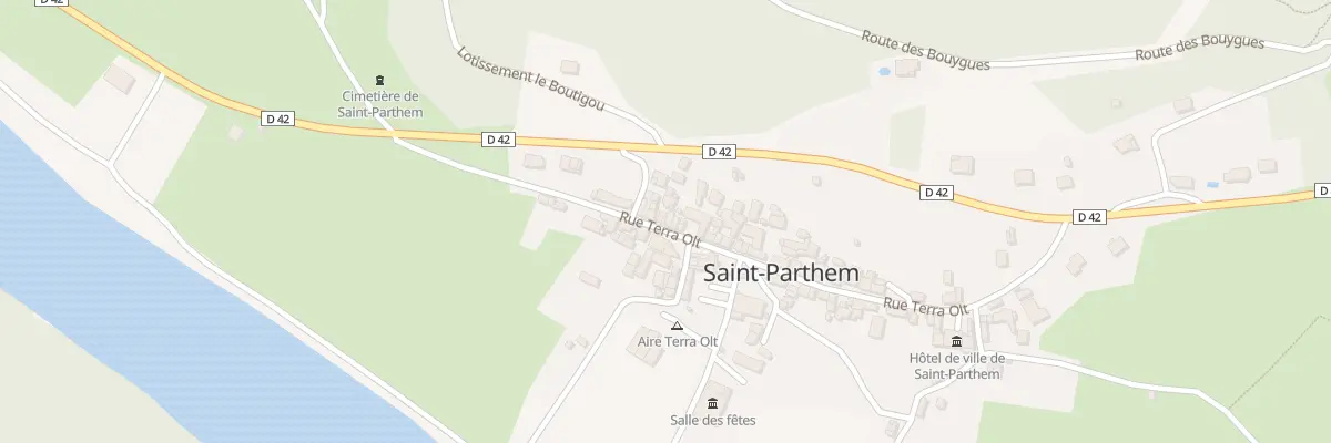Plan du 5061 Saint Parthem à Saint-Parthem