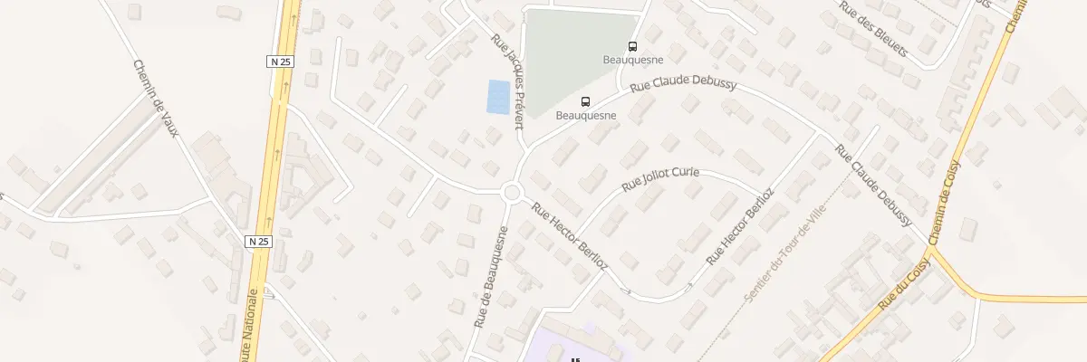 Plan du 1 Rue Hector Berlioz à Poulainville