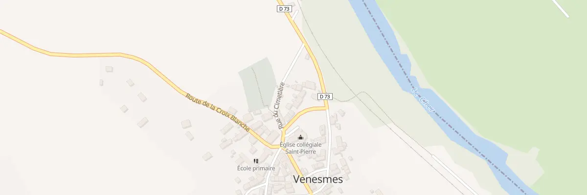 Plan du 13 Rue du Souvenir à Venesmes